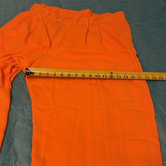 Silky a new day High-rise EXTRA Wide-leg Trousers ORANGE Women’s Sz 17 flowing - Picture 10 of 16